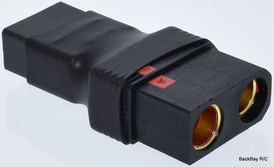 XT90 Male to Female QS8-S Adapter - All Black - No Wires Adapter