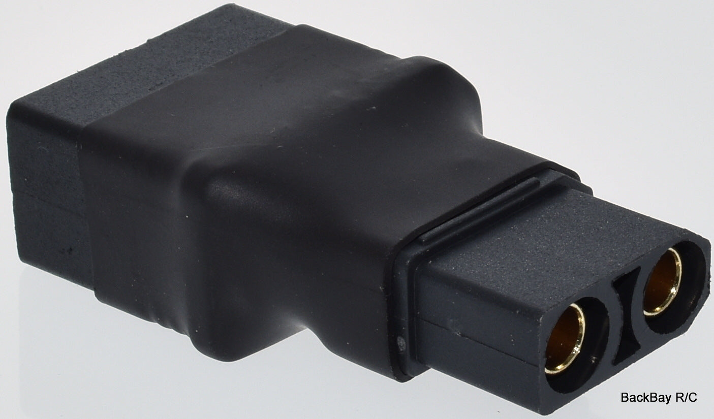 QS8-S Male to Female XT90 Adapter - All Black - No Wires Adapter