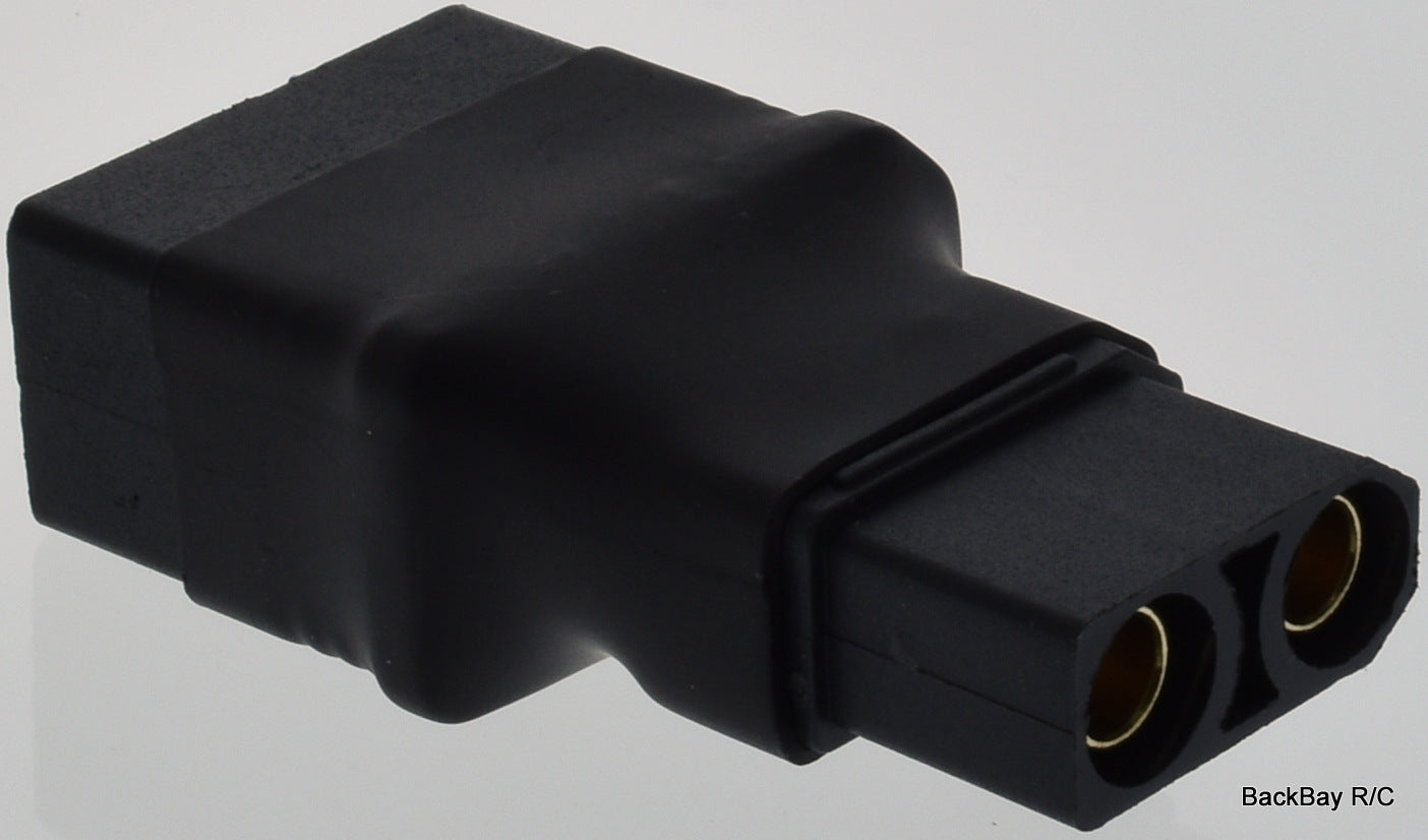 QS8-S Male to Female XT90 Adapter - All Black - No Wires Adapter