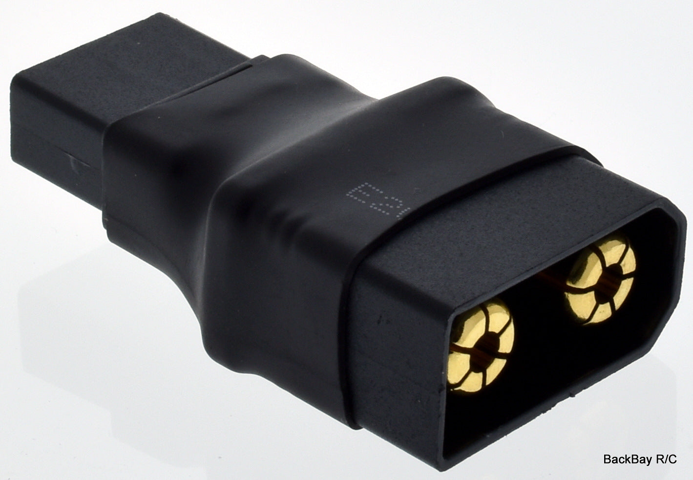 QS8-S Male to Female XT90 Adapter - All Black - No Wires Adapter