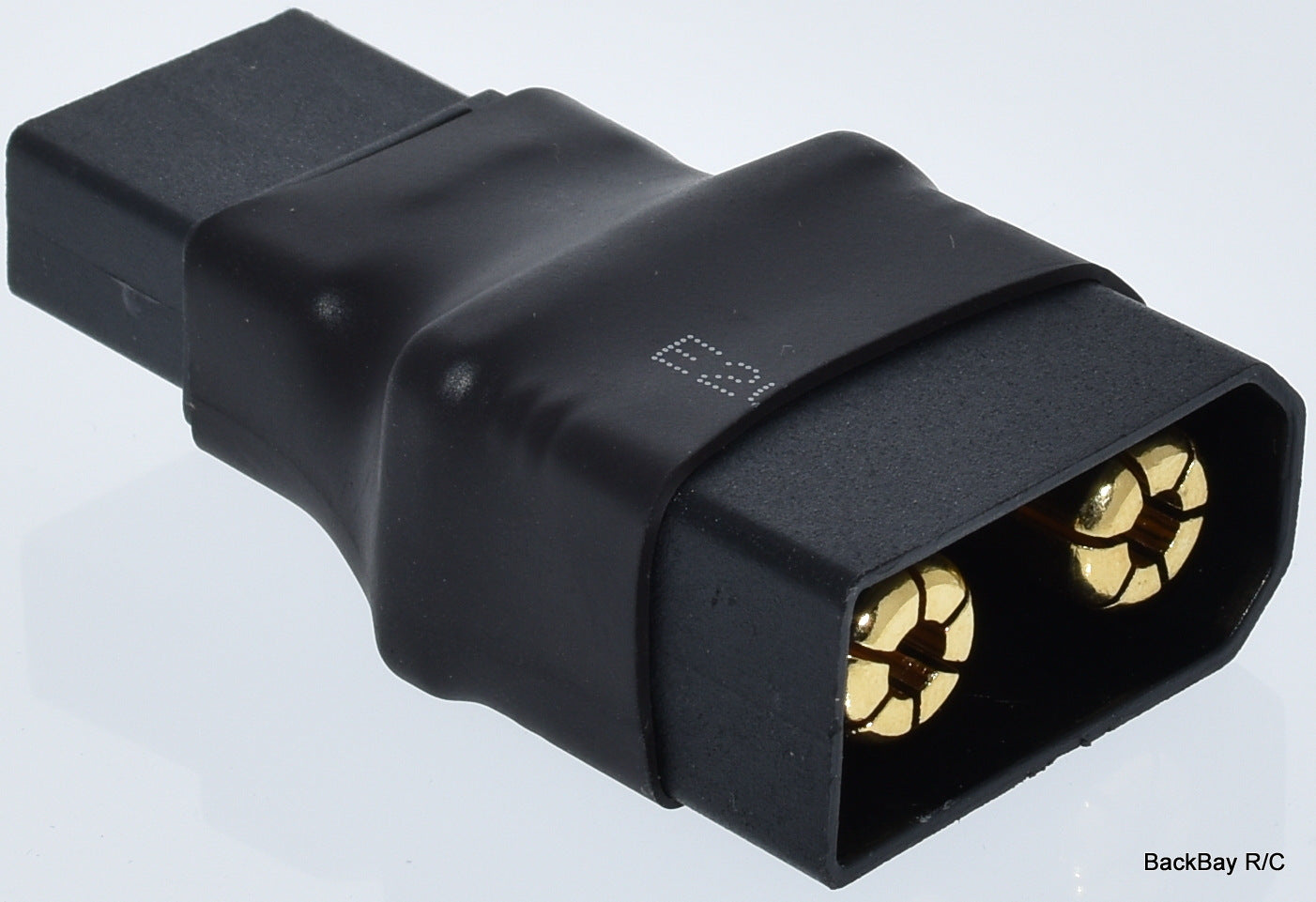 QS8-S Male to Female XT90 Adapter - All Black - No Wires Adapter