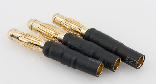 No Wires: (3) 4MM Male to 3.5MM Female Bullet Plug Adapter for ESC / Motor Wires