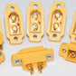 (10) AMASS Yellow Male XT60E-M - Panel Mount Connector - Drone with XT60
