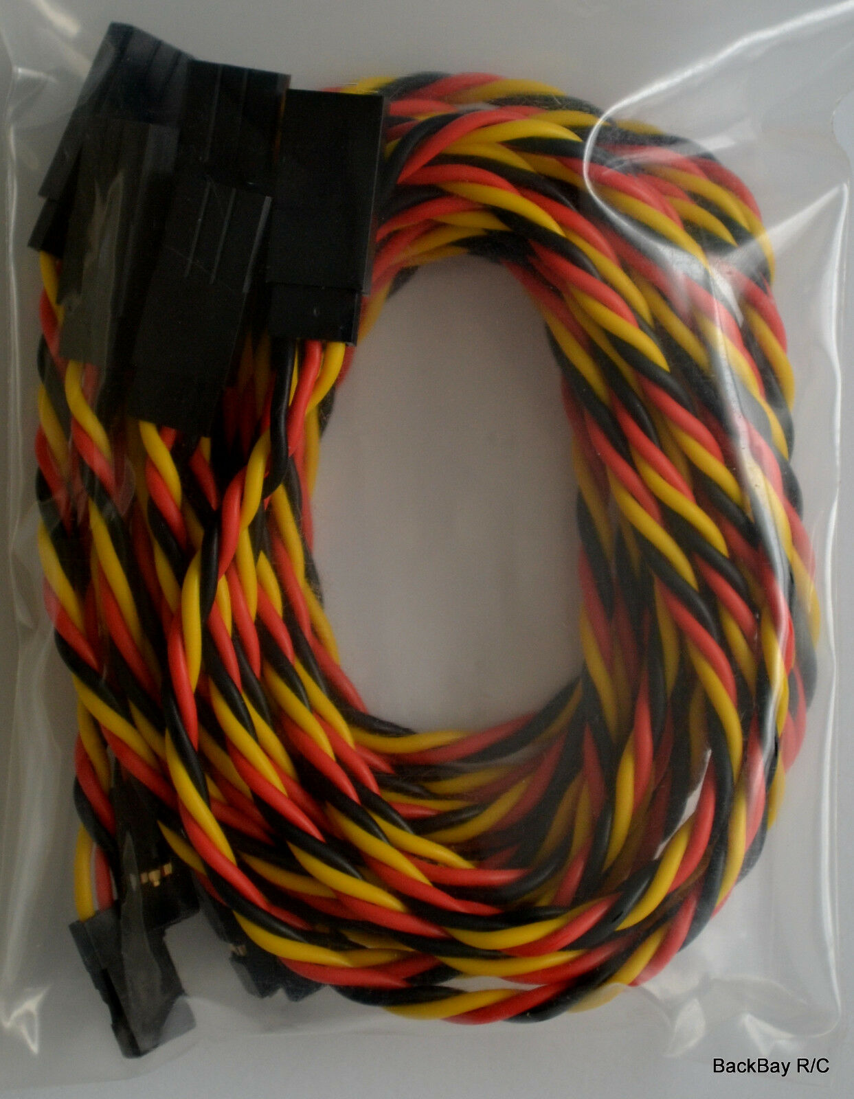 JR / Hitec Servo Extension Leads with Twisted 22awg Wire - 6 Lengths