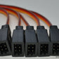 (5) JR/Hitec Compact Y Servo Extension Leads / Splitters with 30CM 22awg Wire