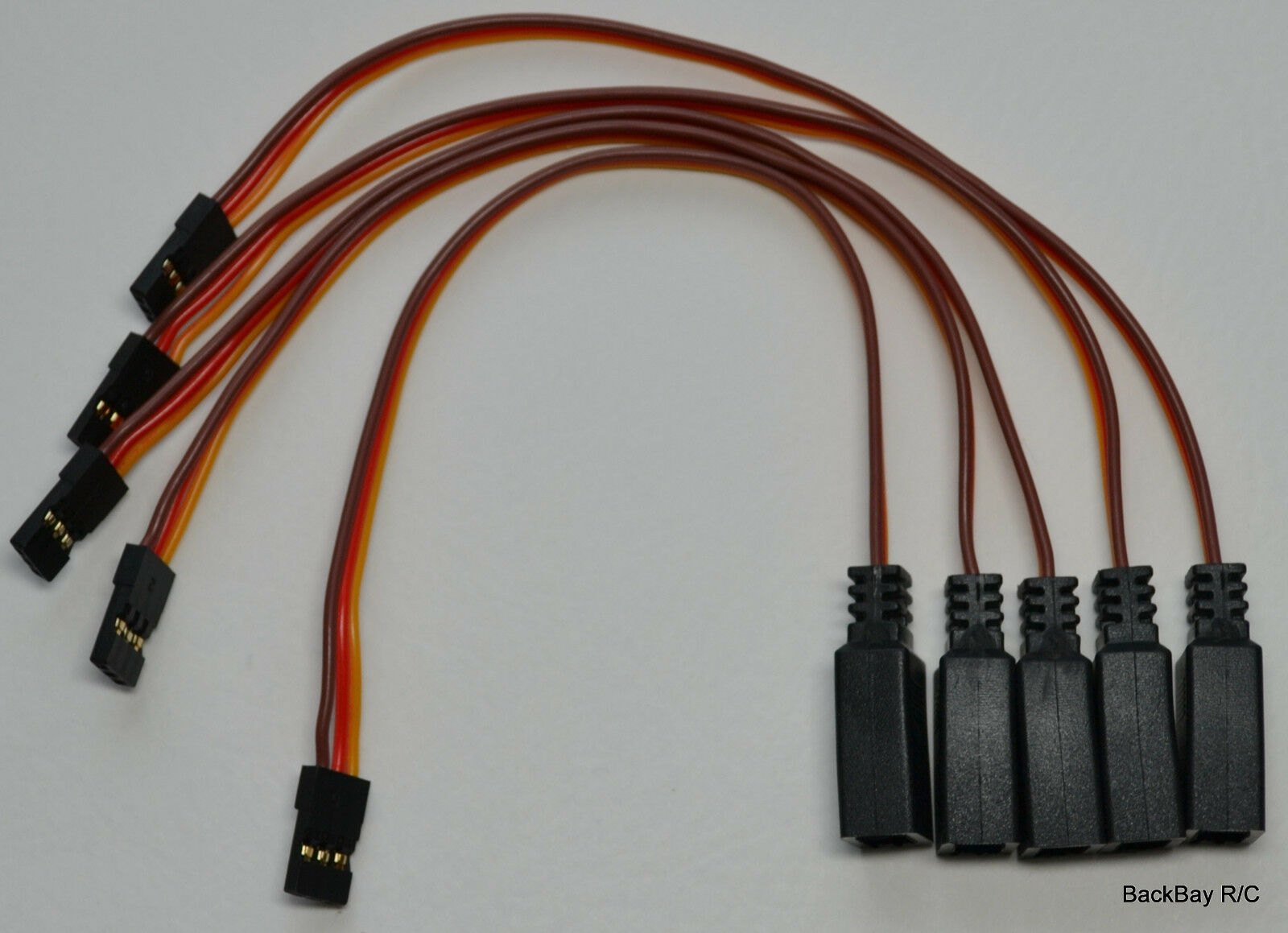 (5) JR/Hitec Compact Y Servo Extension Leads / Splitters with 15CM 22a