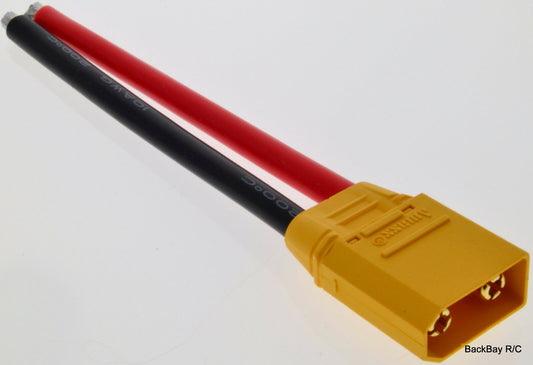 XT90 Male Lipo Connector Adapter with 10CM 10awg Silicon Wire