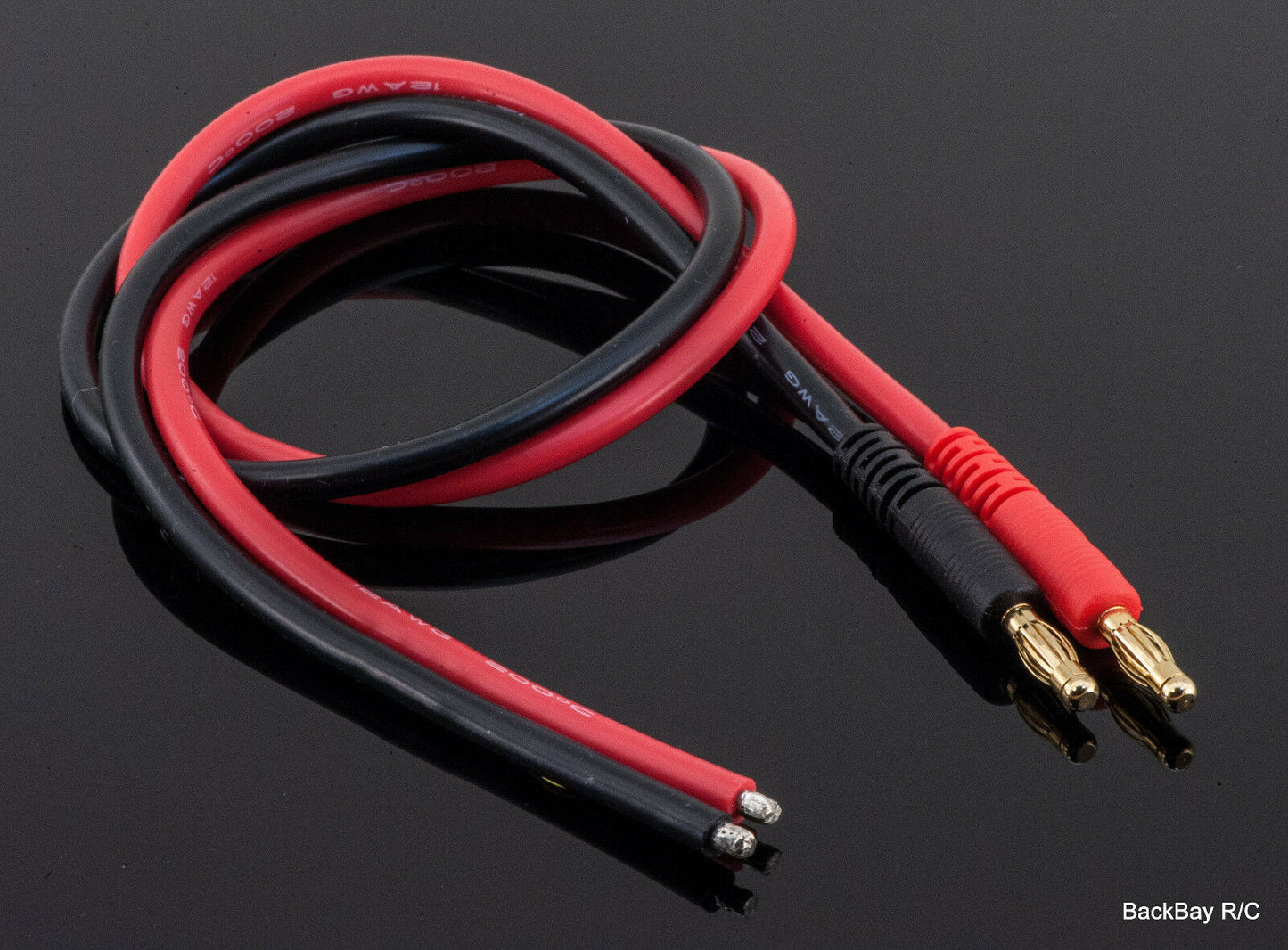 12awg Wire To 4mm Bullet - Build Your Own Charger Adapter - 45CM / 60CM