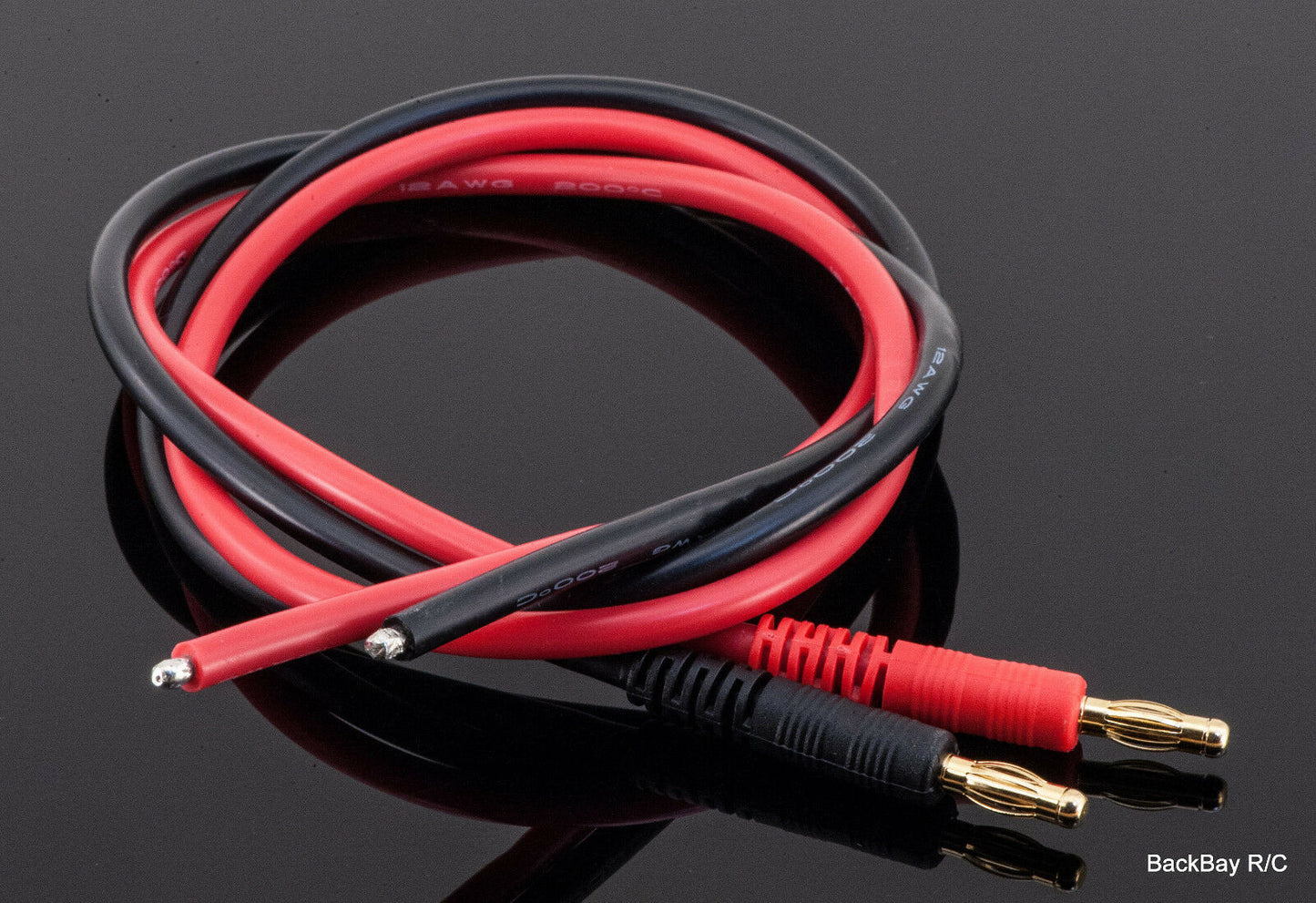 12awg Wire To 4mm Bullet - Build Your Own Charger Adapter - 45CM / 60CM