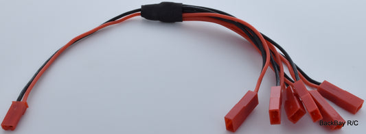 6X JST Lipo Concentrator / Parallel Adapter - 20CM 26awg Wire