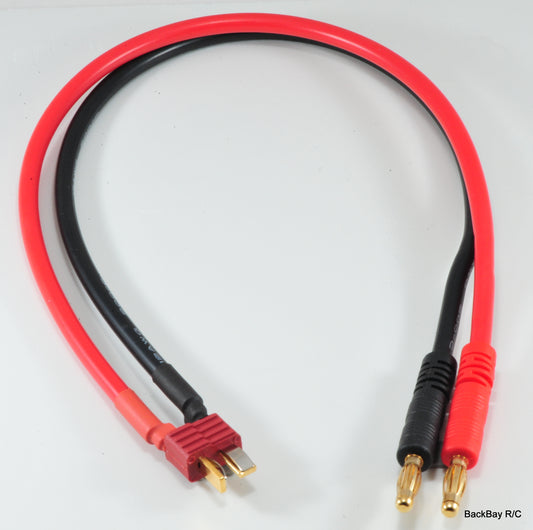 T-Plug (Deans Style) Male To 4mm Bullet - 30CM 12awg