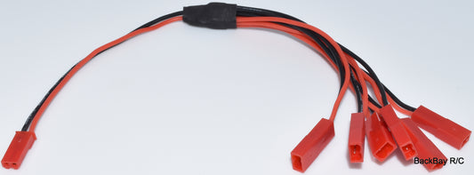 6X JST Lipo Concentrator / Parallel Adapter - 20CM 26awg Wire