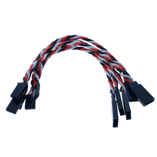 Futaba Servo Extension Leads with Heavy Duty Twisted 20awg Wire - 15CM - 90CM