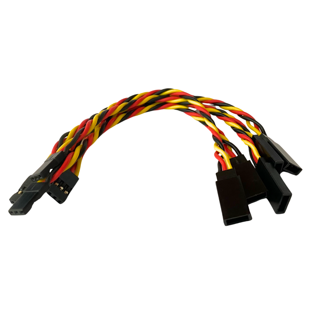 JR / Hitec Servo Extension Leads with Heavy Duty Twisted 20awg Wire - 6 Lengths