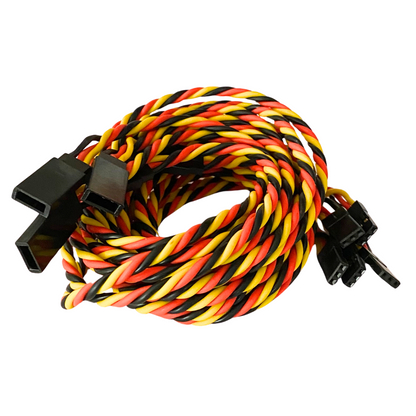 JR / Hitec Servo Extension Leads with Heavy Duty Twisted 20awg Wire - 8 Lengths