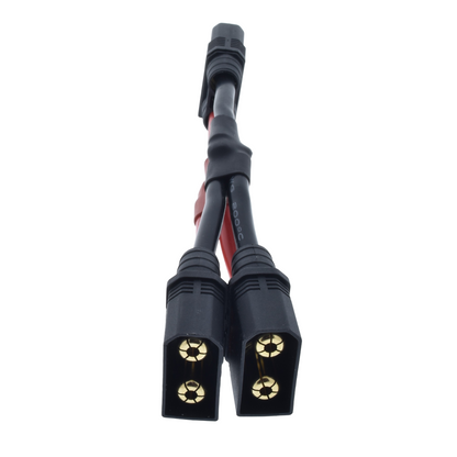 Ultra Duty: QS8 Parallel (2 Male / 1 Female) Lipo Adapter with 10CM 8awg Wire