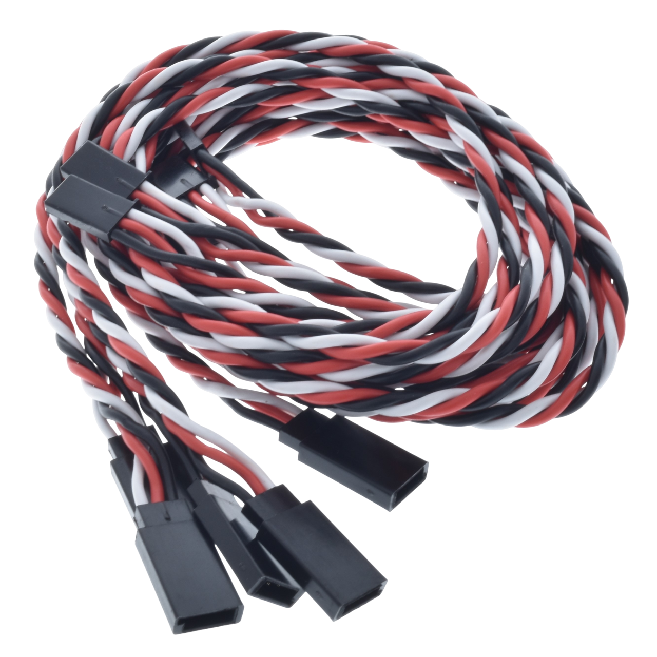 Futaba Servo Extension Leads with Heavy Duty Twisted 20awg Wire - 15CM - 90CM