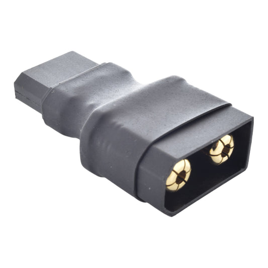 QS8-S Male to Female XT90 Adapter - All Black - No Wires Adapter