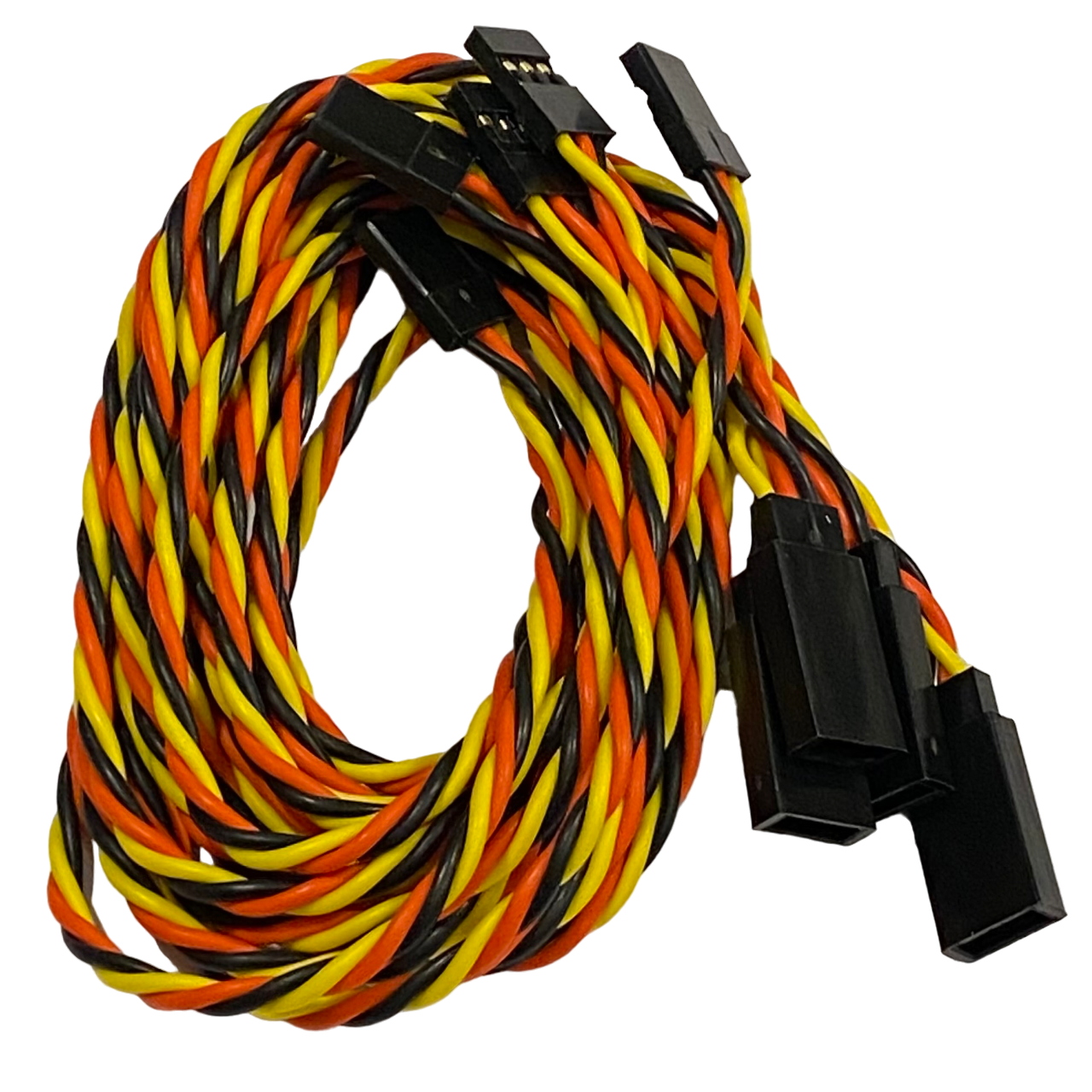 JR / Hitec Servo Extension Leads with Twisted 22awg Wire - 6 Lengths