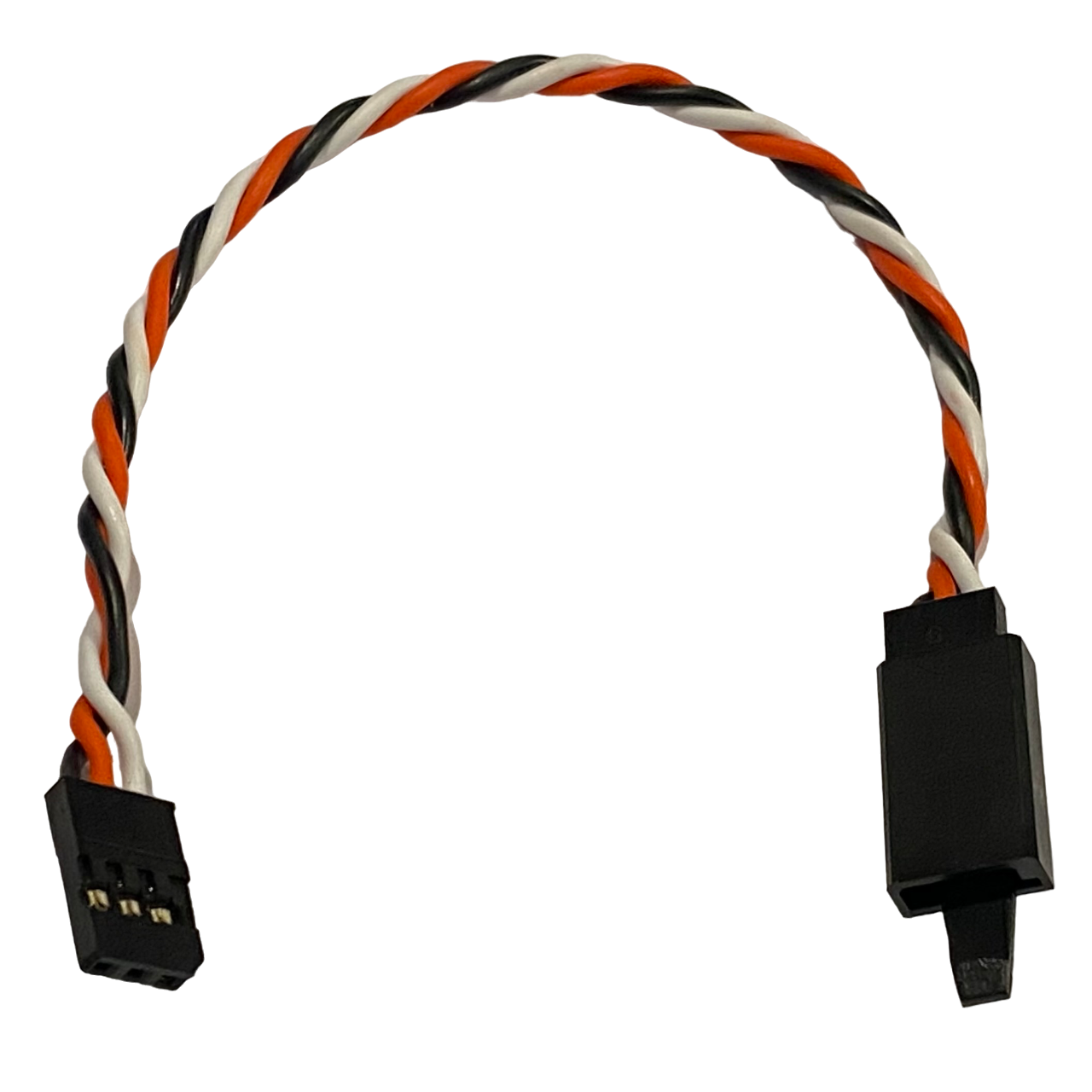 Futaba Twisted 22awg Servo Extension Lead w/ Built In Safety Clip - 15CM - 90CM