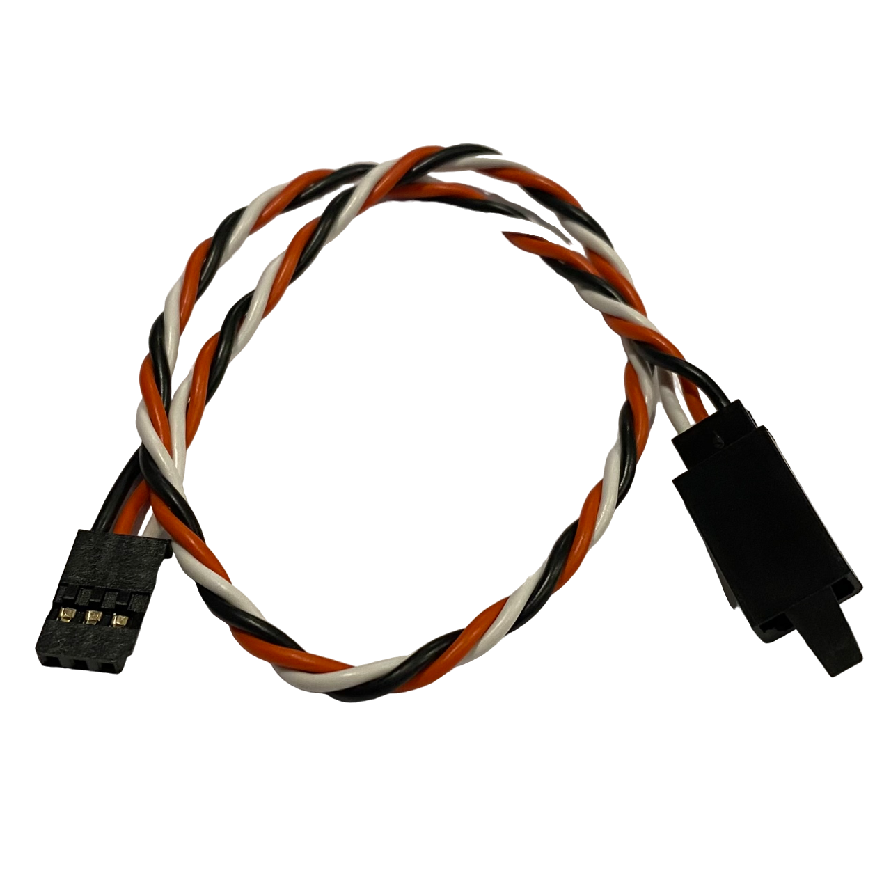 Futaba Twisted 22awg Servo Extension Lead w/ Built In Safety Clip - 15CM - 90CM