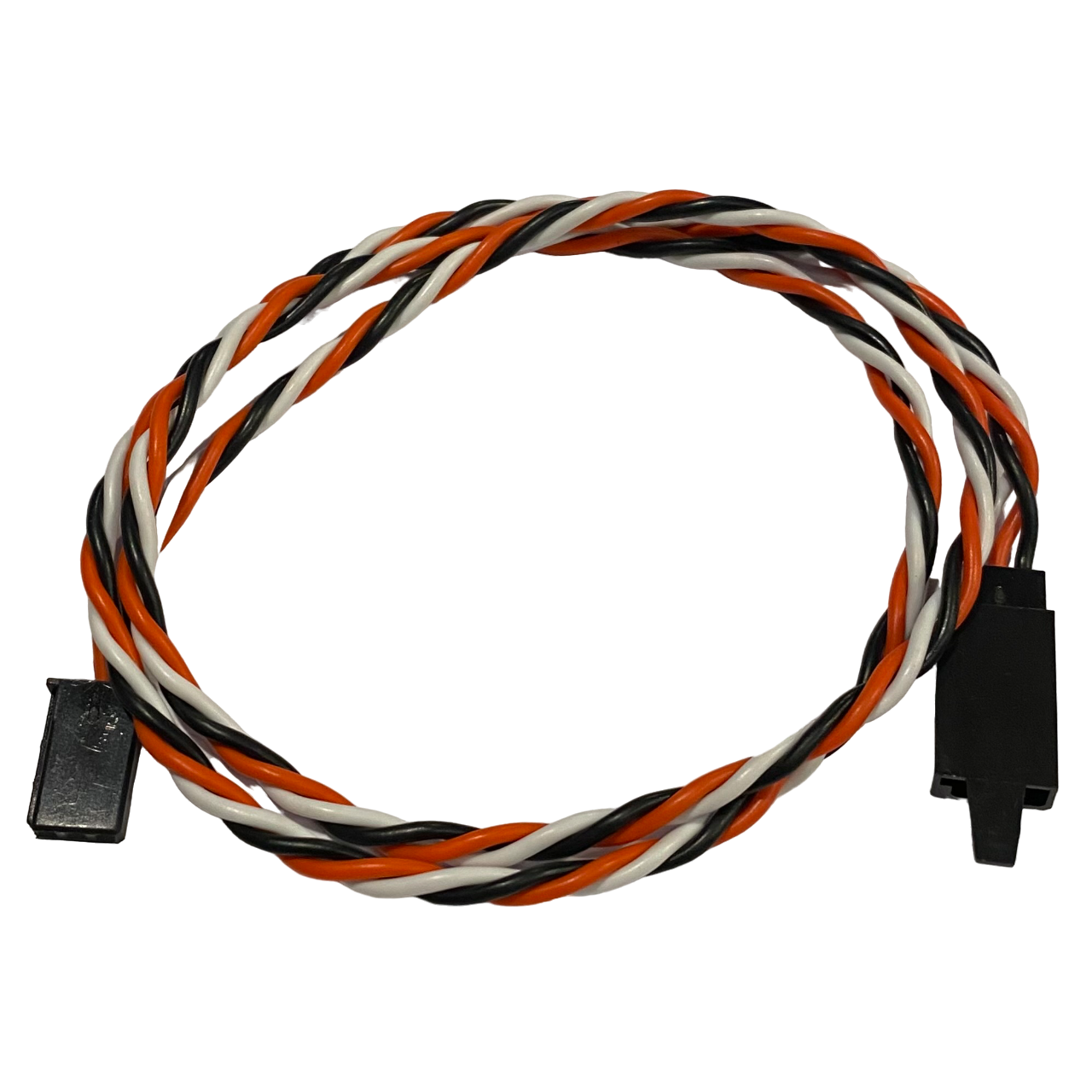 Futaba Twisted 22awg Servo Extension Lead w/ Built In Safety Clip - 15CM - 90CM