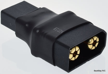 QS8-S Male to Female XT90 Adapter - All Black - No Wires Adapter