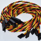 JR / Hitec Servo Extension Leads with Heavy Duty Twisted 20awg Wire and Safety Clips - 8 Lengths