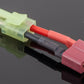 Mini-Tamiya Male to Female T-Plug - 2.5CM 16awg