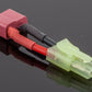 Mini-Tamiya Male to Female T-Plug - 2.5CM 16awg