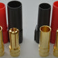 XT150 6MM Bullet Connector Plug Set (Red / Black, Male / Female) - 150+ Amps