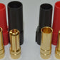 XT150 6MM Bullet Connector Plug Set (Red / Black, Male / Female) - 150+ Amps