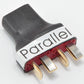 Ultra Compact T-Plug (Deans Style) Parallel Battery Connector / Adapter