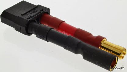 Ultra Duty: Black Female XT90 Connector to 5.5MM Bullet Adapter w/ 2.5CM 10awg