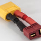 XT60 Male to Female T-Plug - 3CM / 12awg Wire