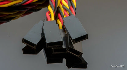 JR / Hitec Servo Extension Leads with Heavy Duty Twisted 20awg Wire - 8 Lengths