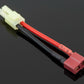 Mini-Tamiya Male to Female T-Plug Adapter - 5CM 16awg