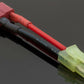 Mini-Tamiya Male to Female T-Plug - 5CM 16awg - AirSoft Configuration