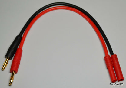 HXT 4MM Male To 4mm Bullet - 12awg - 20CM / 30CM / 45CM / 60CM