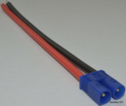 EC2 Male - 10CM 16awg Silicon Wire