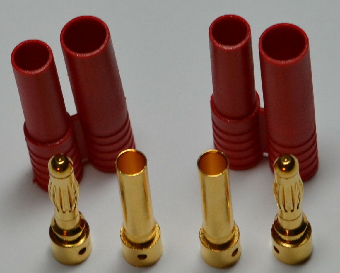 HXT 4MM Bullet Connector Plug & Housing Set