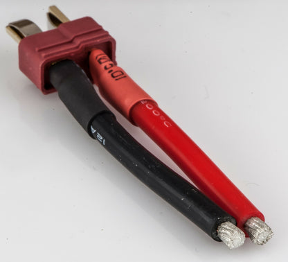 T-Plug Male Lipo Connector Adapter with 3CM or 10CM 12awg Silicon Wire