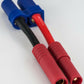 HXT 4MM Male To Female EC5 - 3CM 12awg Wire